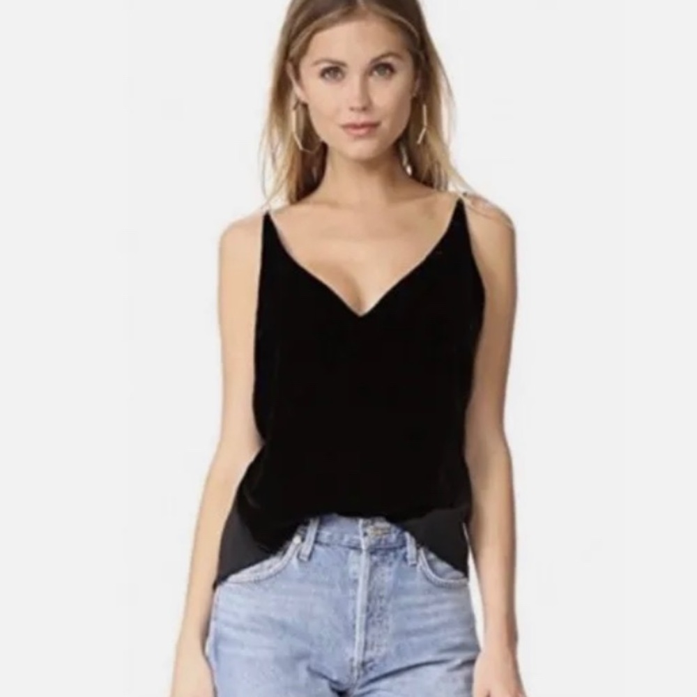 JBrand velvety navy top